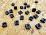 Black Jade Gemstone Button (15pcs) - Image 2