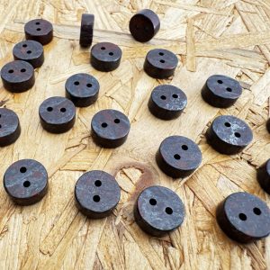 Blood Jade Gemstone Button (15pcs)