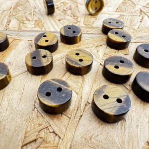 Tiger Eye Gemstone Button (15pcs)