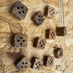 Picture Jade Gemstone Button (15pcs)