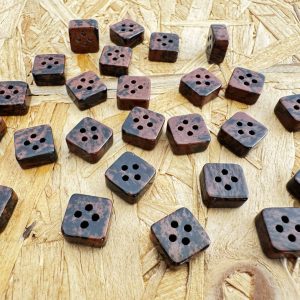 Mahogany Obsidian Gemstone Button (15pcs)